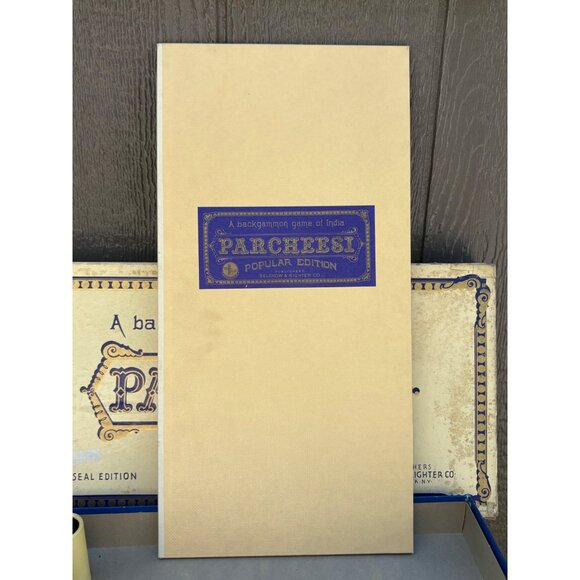 Vintage 1959 Parcheesi Board Game Gold Seal Edition Backgammon Game Of India - Picture 11 of 14